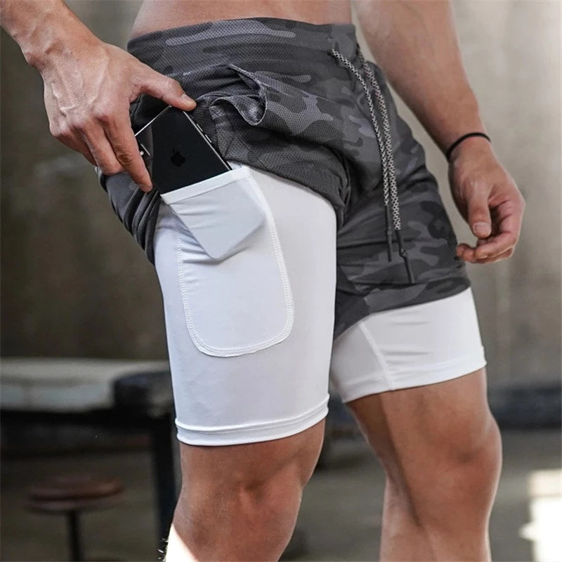 2-In-1 Double-Deck Quick Dry Shorts