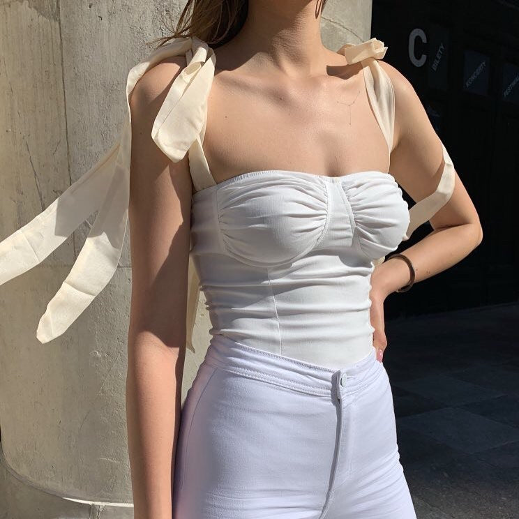 Streetwear Low Bandage Bodycon Top