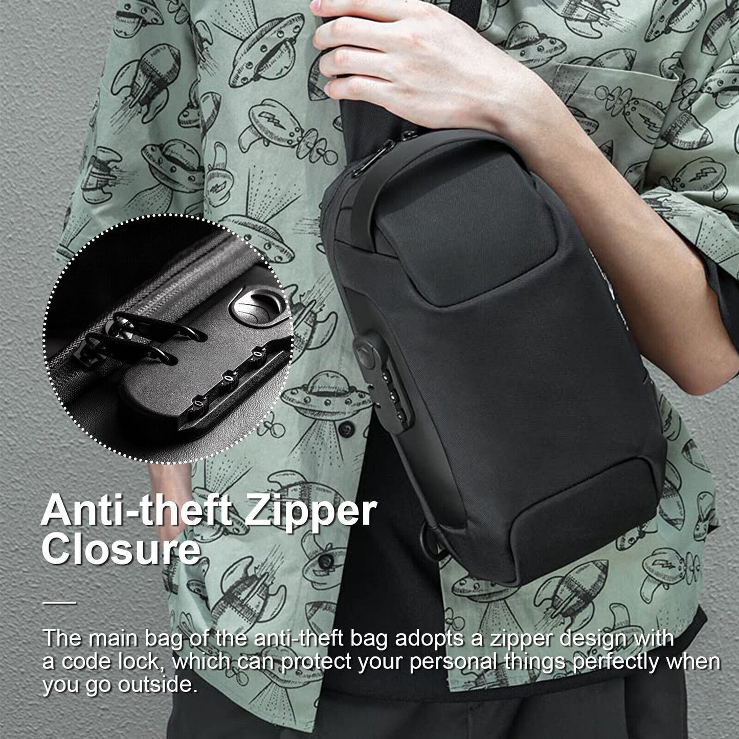 Multifunction Anti-theft Sling Chest Bag