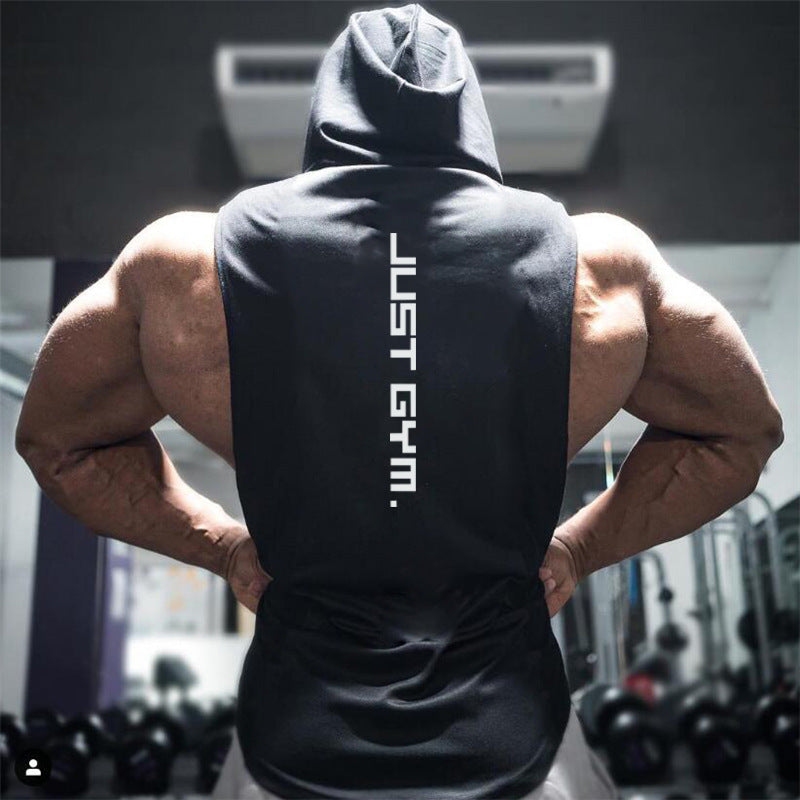 Fitness Men Hooded Vest