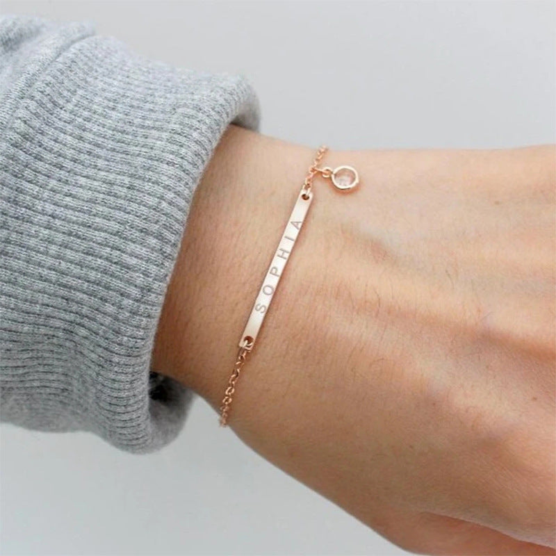 Personalized Custom Birthstone Bracelet