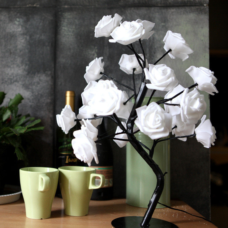 USB Rose Bonsai Tree Night Lamp