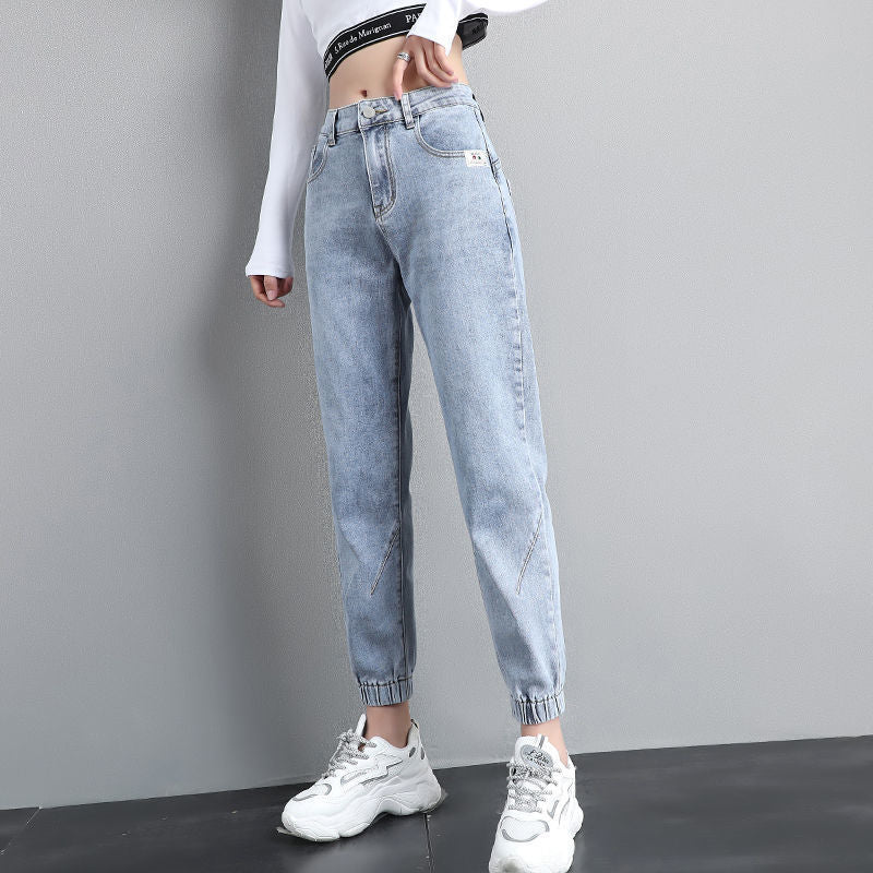 Streetwear Ankle Banded Jeans