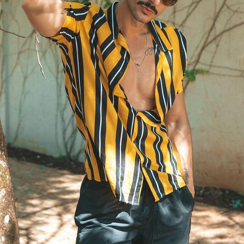 Streetwear Casual Men Shirt