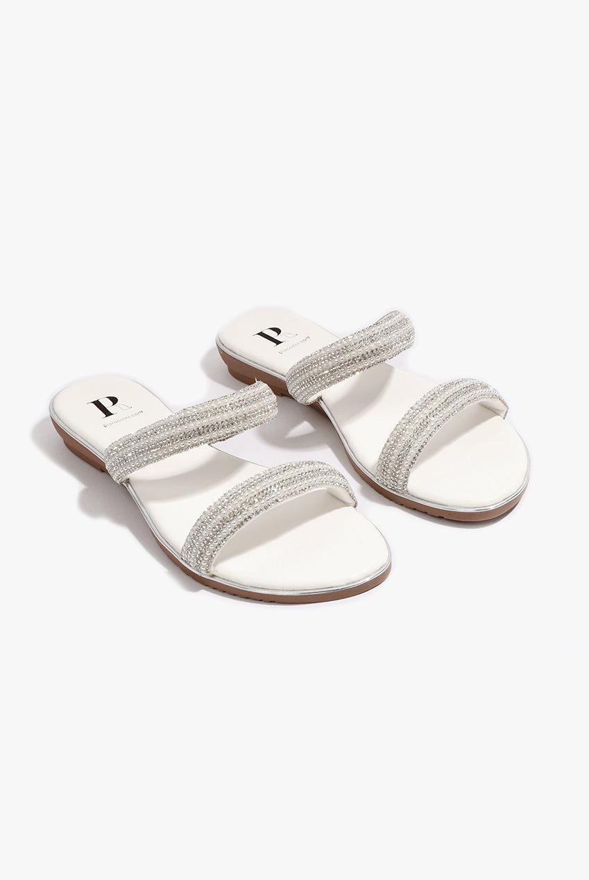 Kalippo Sandal - White by Pia Rossini - KAL1108 MET002