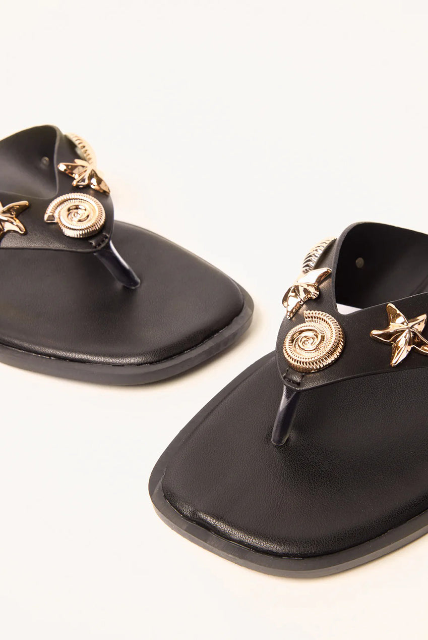 Sea Life Embellished Flip Flops by Blue Vanilla - SS26196B003