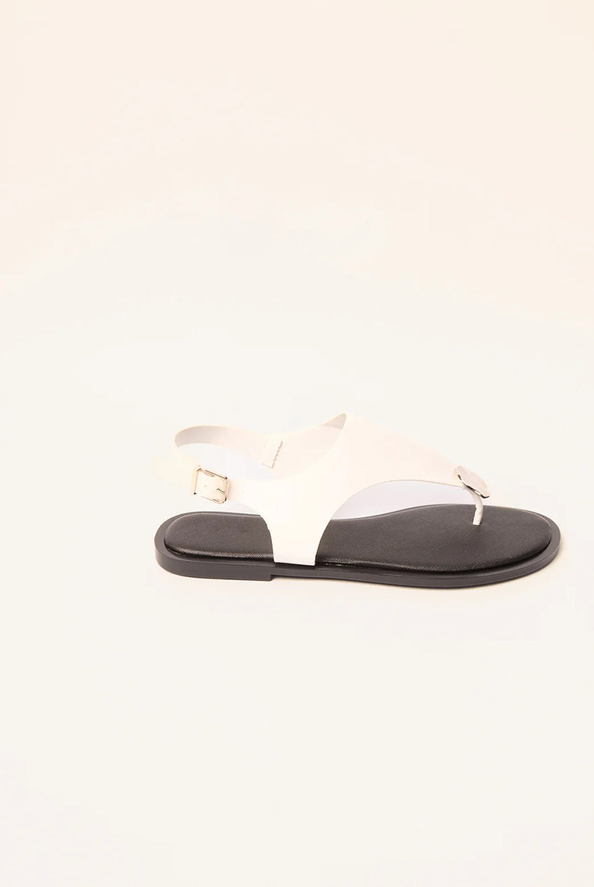 Faux Leather Metal Detail Sandals by Blue Vanilla - SS26253S006
