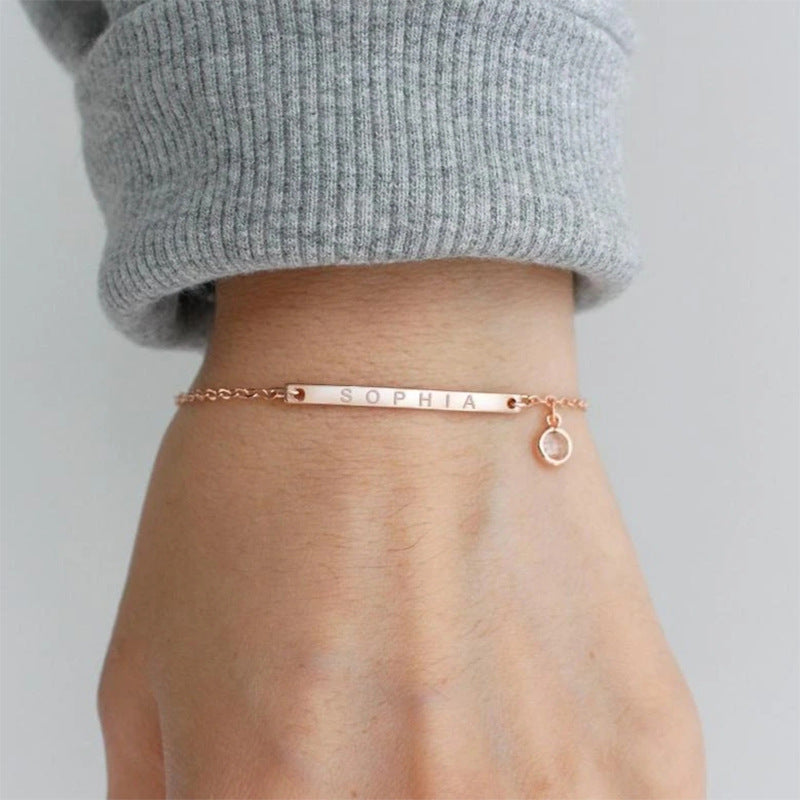 Personalized Custom Birthstone Bracelet
