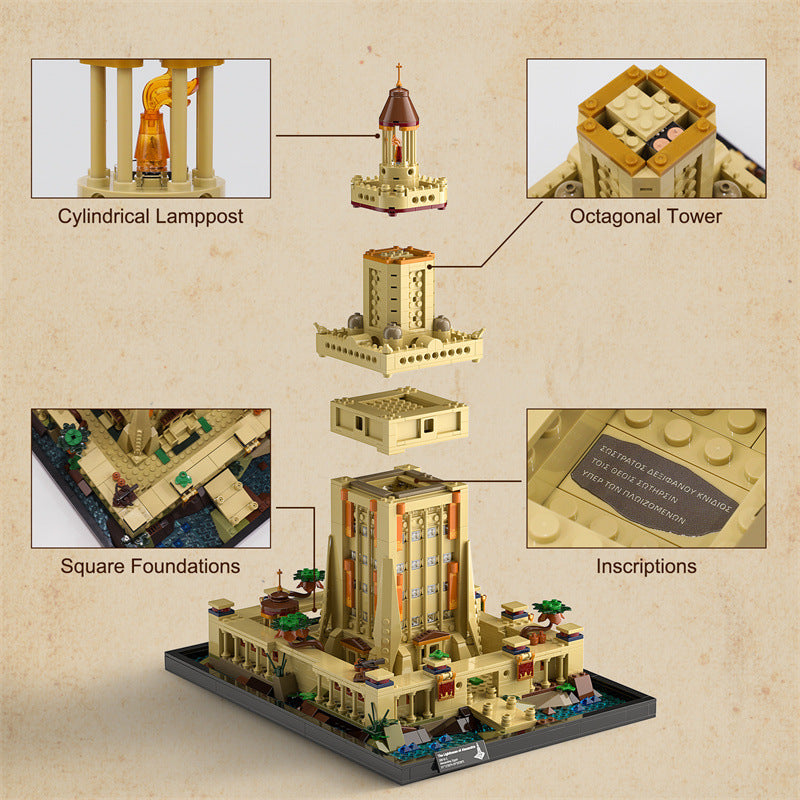 LED Building Block Lighting Building Puzzle Model