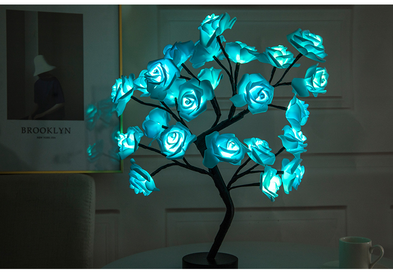 USB Rose Bonsai Tree Night Lamp