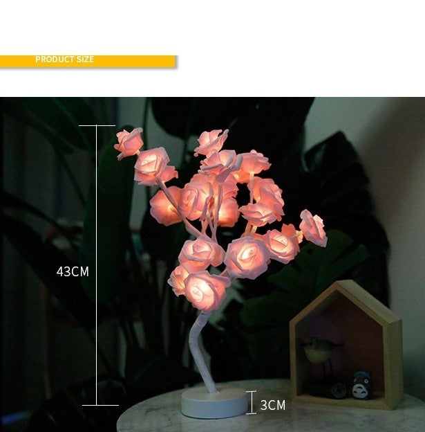 USB Rose Bonsai Tree Night Lamp