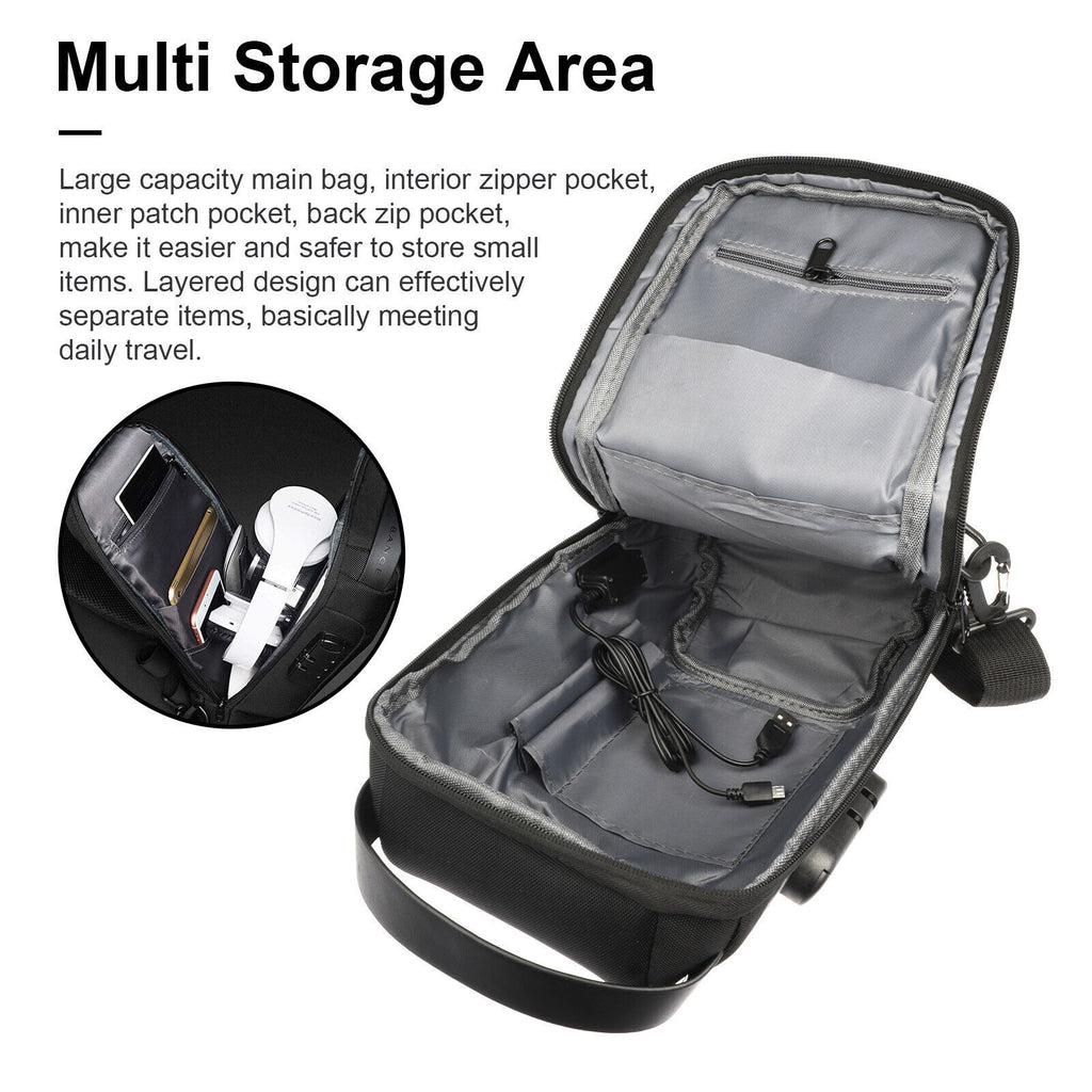 Multifunction Anti-theft  Sling Chest Bag