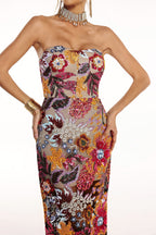 Satu Floral Glitter Maxi Dress by Bella Barnett - D231100334