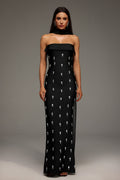 Nadja Sleeveless Diamond Bunting Bandage Maxi Dress by Bella Barnett - D250701236