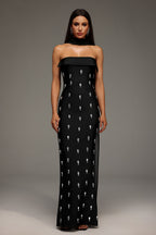 Nadja Sleeveless Diamond Bunting Bandage Maxi Dress by Bella Barnett - D250701236