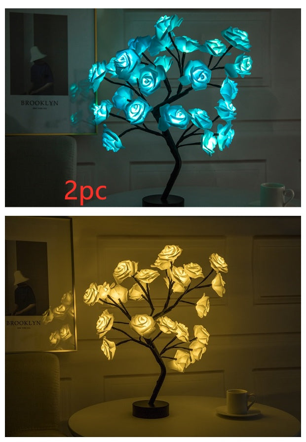 USB Rose Bonsai Tree Night Lamp