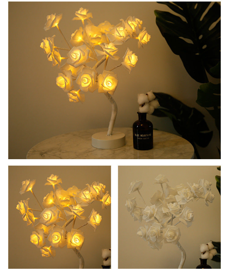 USB Rose Bonsai Tree Night Lamp