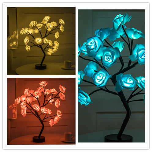 USB Rose Bonsai Tree Night Lamp