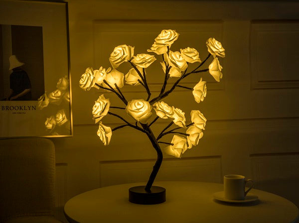 USB Rose Bonsai Tree Night Lamp