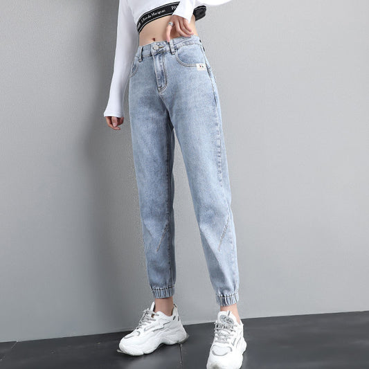 Streetwear Ankle Banded Jeans