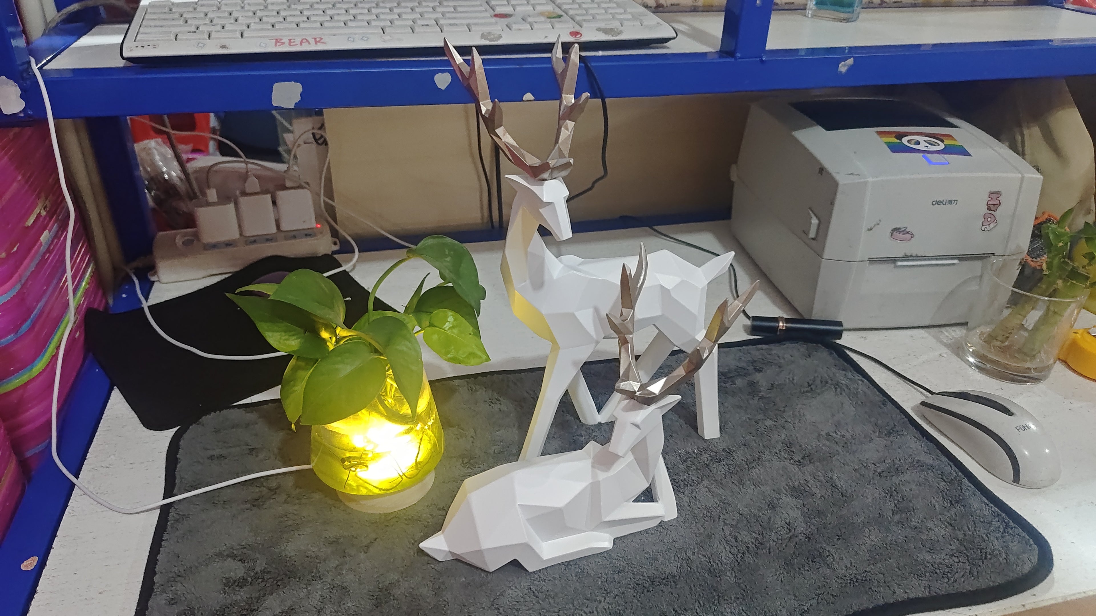 Resin Deers Sculpture Statue Ornament