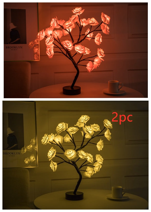 USB Rose Bonsai Tree Night Lamp