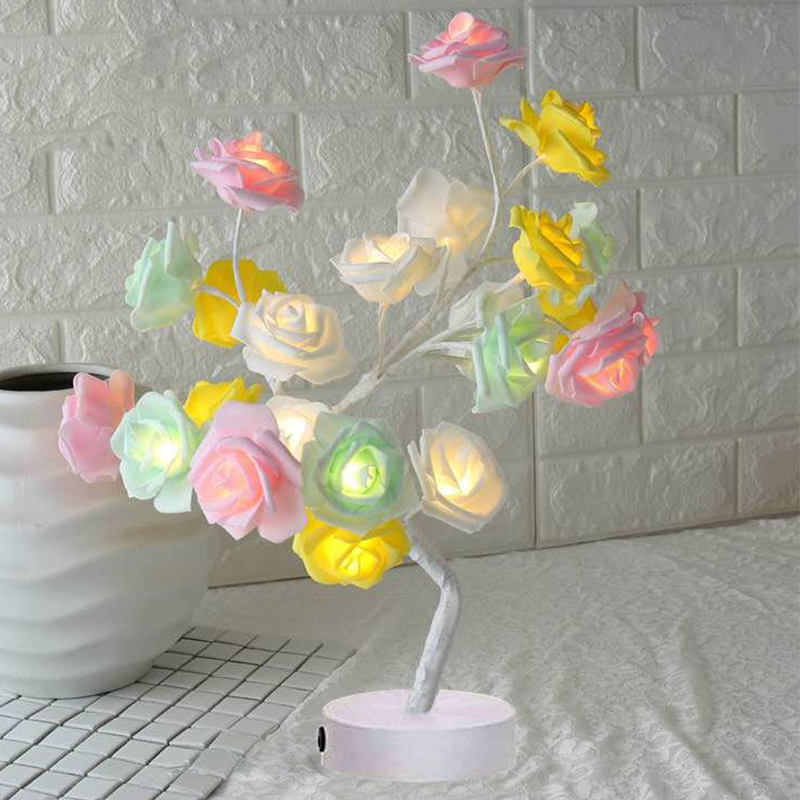 USB Rose Bonsai Tree Night Lamp