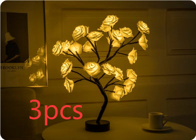 USB Rose Bonsai Tree Night Lamp