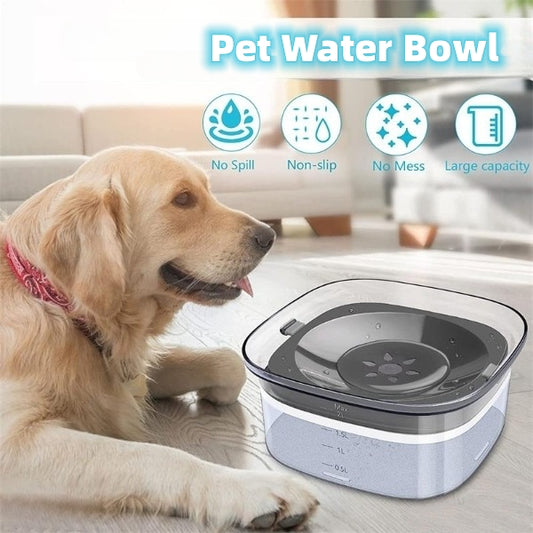 Large Capacity Spill Proof 70oz Dog Water Bowl