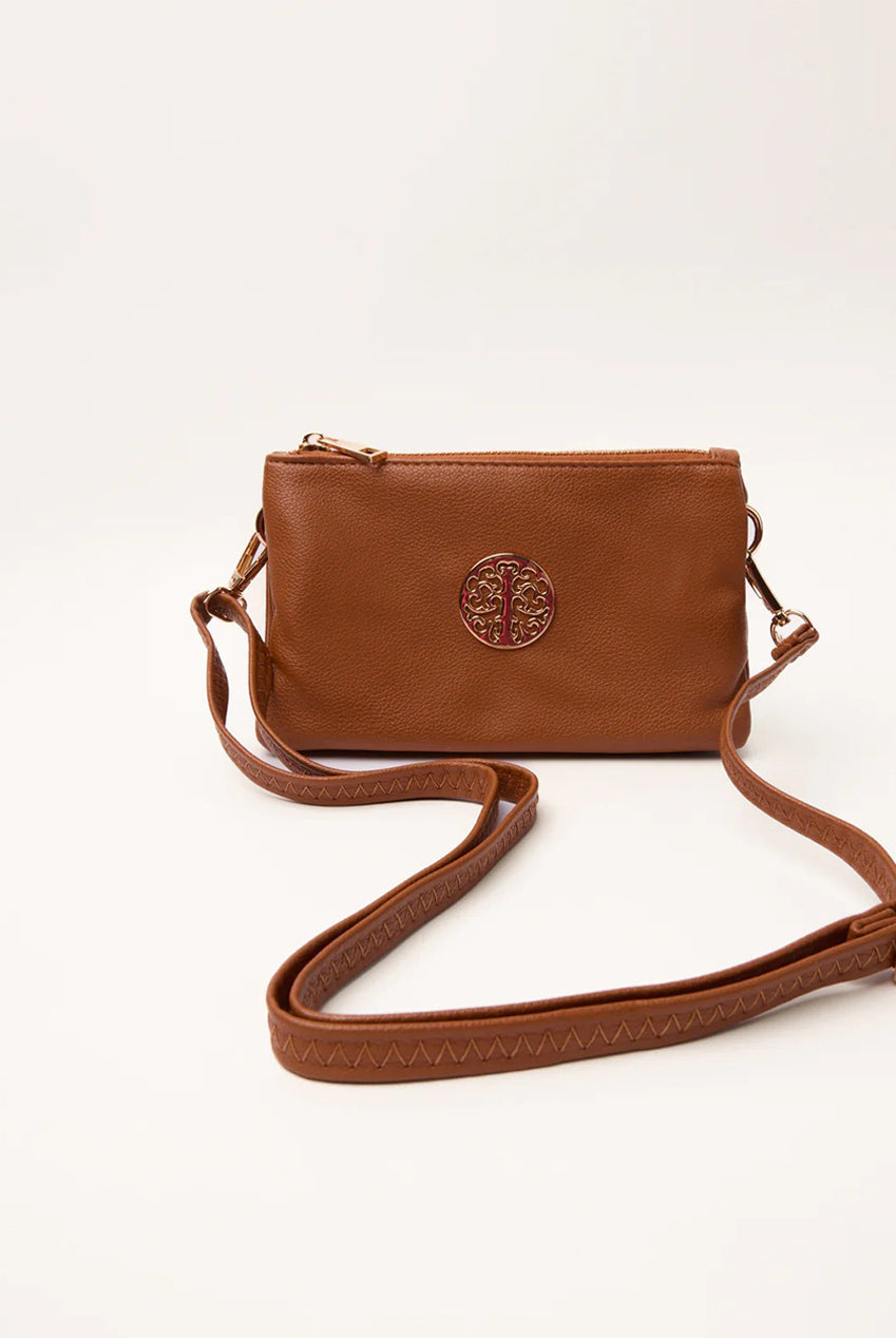 Detailed Zip Up Purse With Detachable Strap by Blue Vanilla - BV269300084
