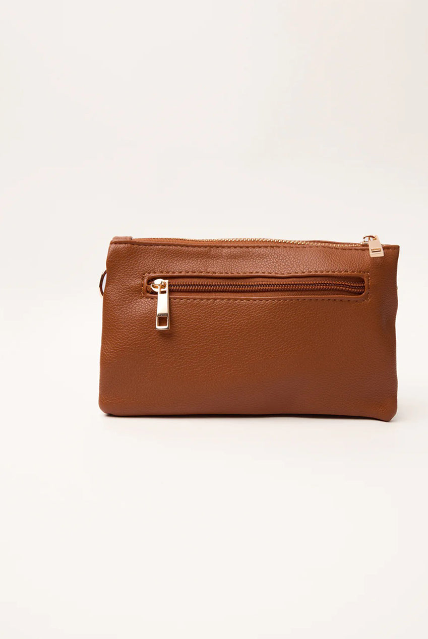 Detailed Zip Up Purse With Detachable Strap by Blue Vanilla - BV269300084