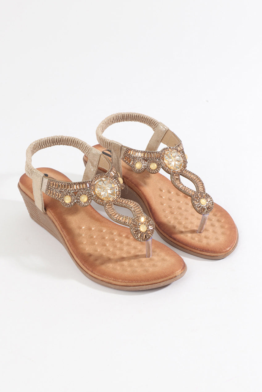 Cosmo Sandal - Gold by Pia Rossini - COS010 MET001