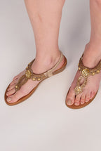 Cosmo Sandal - Gold by Pia Rossini - COS010 MET001