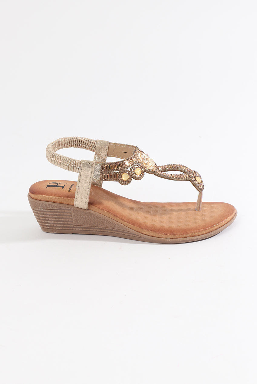 Cosmo Sandal - Gold by Pia Rossini - COS010 MET001