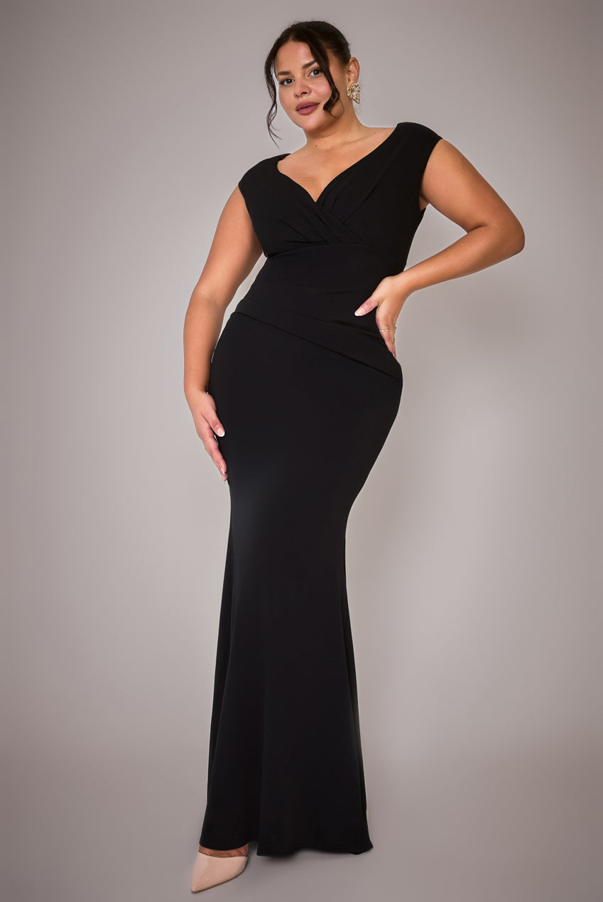 Goddiva Plus Bardo Maxi Dress
