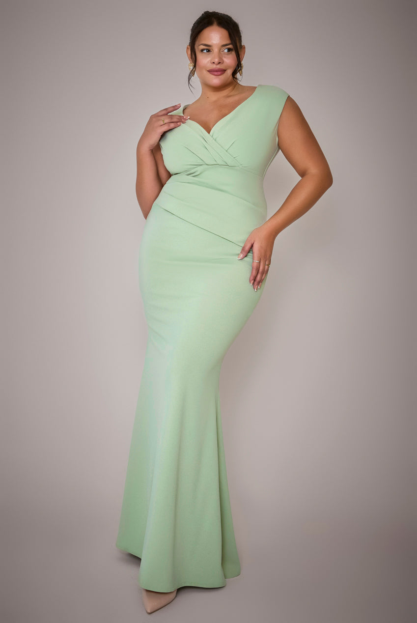 Goddiva Plus Bardo Maxi Dress