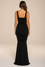 Gabby Black Maxi Dress With Fishtail by Honor Gold - HG GABBY MAXI BLACK