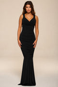 Gabby Black Maxi Dress With Fishtail by Honor Gold - HG GABBY MAXI BLACK