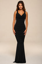 Gabby Black Maxi Dress With Fishtail by Honor Gold - HG GABBY MAXI BLACK