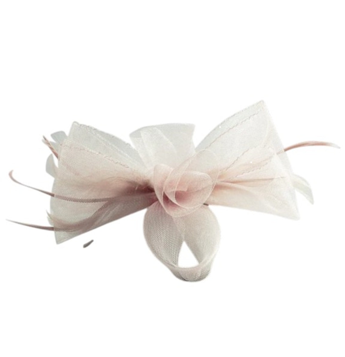 Knot Feather Fascinator In Pink by SVNX - HA302409