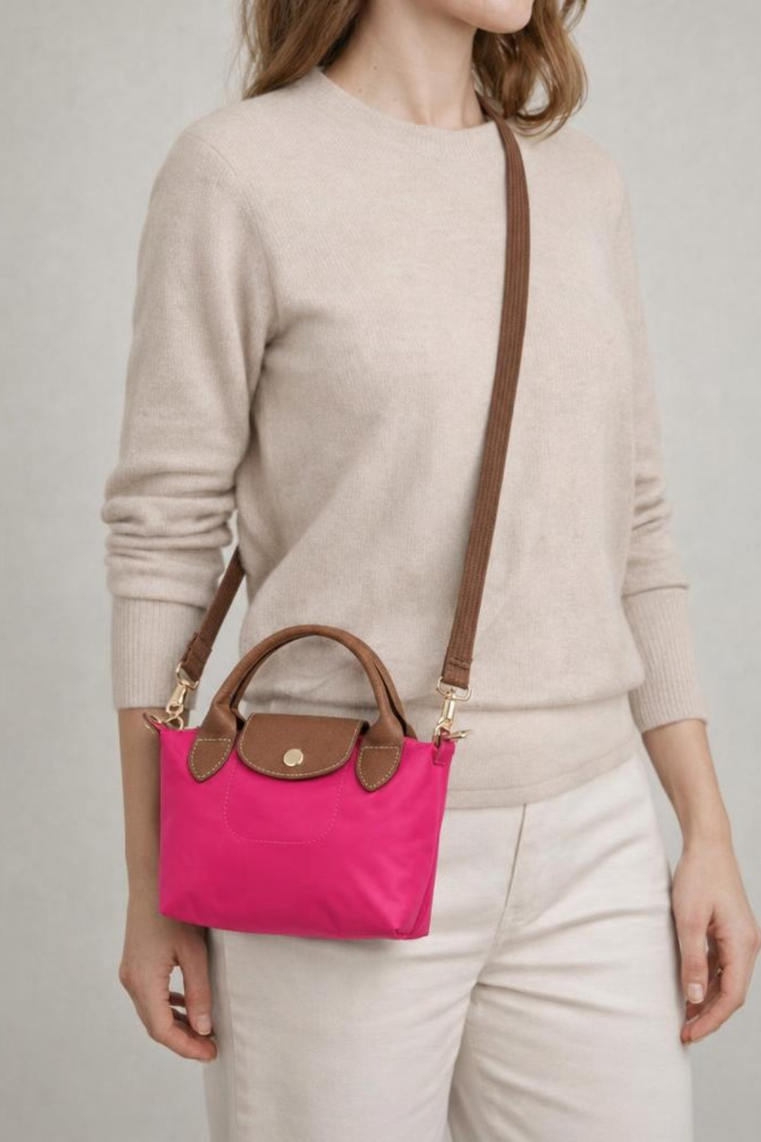 Mini Pouch Crossbody Bag In Hot Pink by SVNX - HB348504