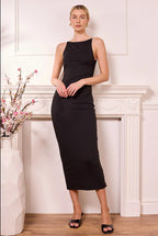 Black Cami Bodycon Slip Dress by Angeleye - M042519