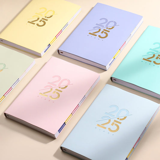 Soft Leather A5 Daily Plan Schedule Book