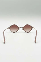 Diamond Shape Sunglasses In Nude by SVNX - SG2501128