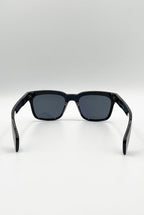 Square Sunglasses In Black by SVNX - SG2502346