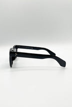 Square Sunglasses In Black by SVNX - SG2502346