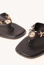 Sea Life Embellished Flip Flops by Blue Vanilla - SS26196B003