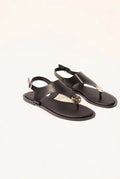 Faux Leather Metal Detail Sandals by Blue Vanilla - SS26253S003