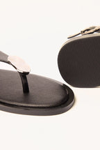 Faux Leather Metal Detail Sandals by Blue Vanilla - SS26253S003