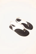Faux Leather Metal Detail Sandals by Blue Vanilla - SS26253S006